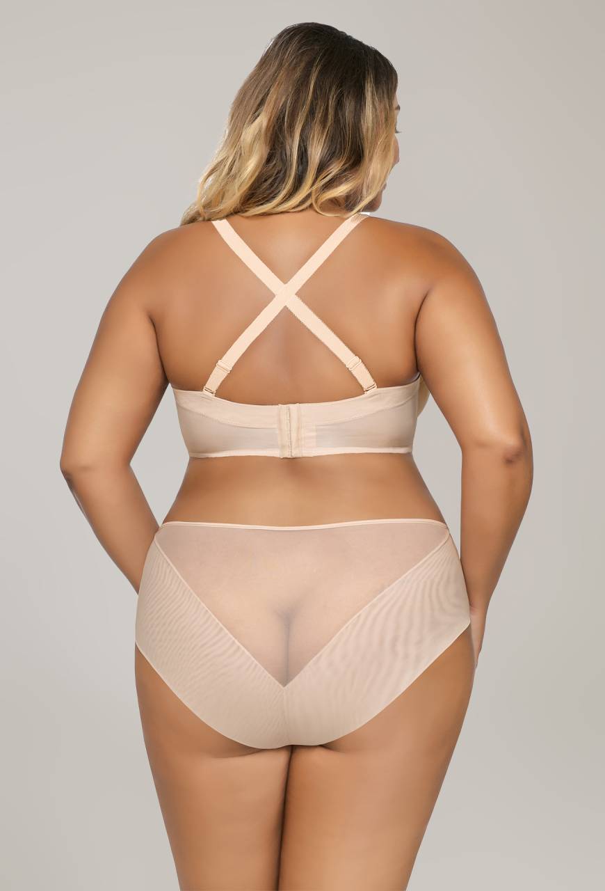 Biustonosz AVA bardotka beżowy - AV 1787 Strapless Beige