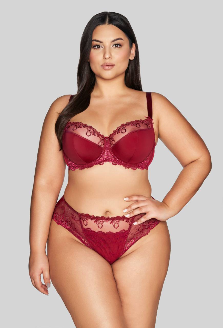 Biustonosz AVA, półusztywniany, rubinowy – AV 1030 Semi Soft Ruby