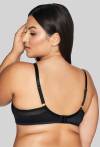 Biustonosz AVA czarny, pełny, haftowany tiul – AV 2116 Full Cup Black