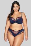 Biustonosz AVA granatowy, półusztywniany – AV 2119 Semi Soft Navy Blue