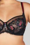 Biustonosz AVA czarny, miękkie miseczki –  AV 2122 Soft Black