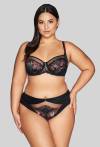 Biustonosz AVA czarny, miękkie miseczki –  AV 2122 Soft Black
