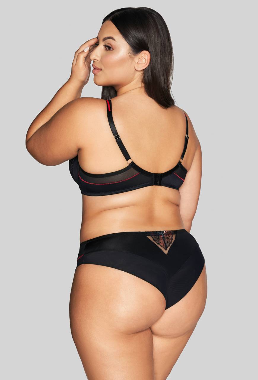 Biustonosz AVA czarny, miękkie miseczki –  AV 2122 Soft Black
