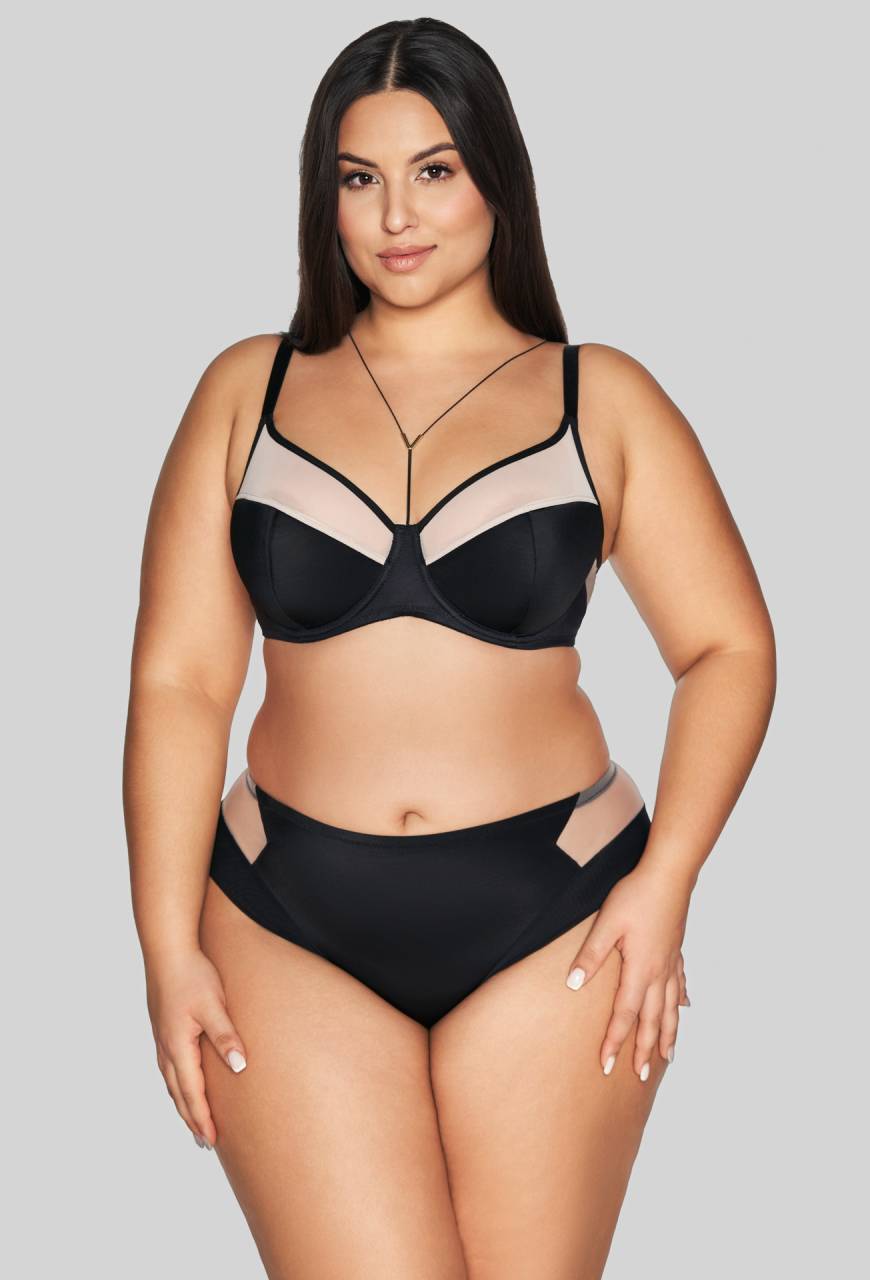 Biustonosz AVA czarny półusztywniany – AV 2135 Semi Soft Black