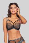 Biustonosz NOVIKA półusztywniany czarny - MENESS N° 02 SEMI SOFT BLACK