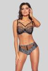 Biustonosz NOVIKA półusztywniany czarny - MENESS N° 02 SEMI SOFT BLACK