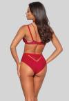 Biustonosz NOVIKA czerwony - HARPER N° 01 PUSH UP ROUGE