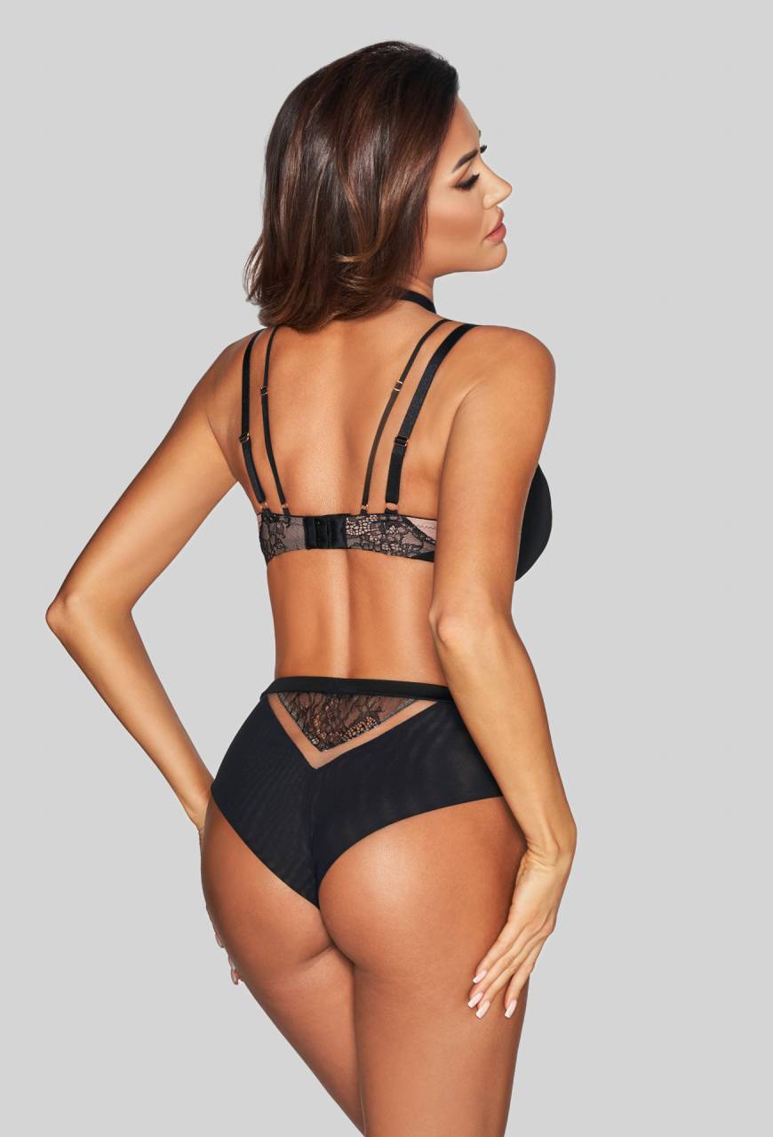 Biustonosz NOVIKA czarny, miękkie miseczki – HARPER N° 03 SOFT BLACK