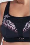 Biustonosz AVA czarny sportowy CARRI Soft Black