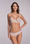 Biustonosz AVA Soft Beż – koronkowy, oddychający AV 1396 Beige