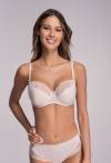 Biustonosz AVA beżowy, półusztywniany i elegancki - AV 2110 Semi Soft Beige