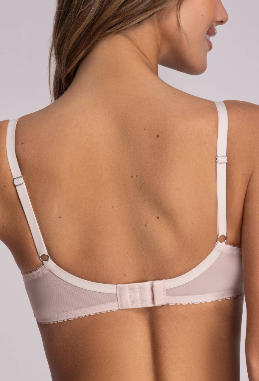 Biustonosz AVA beżowy, półusztywniany i elegancki - AV 2110 Semi Soft Beige