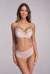 Biustonosz AVA beżowy, półusztywniany – AV 2102 Semi Soft Beige