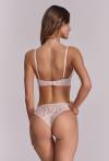 Biustonosz AVA beżowy, elegancki  - AV 2104 Push Up Beige