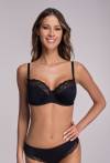 Biustonosz AVA czarny, miękki - AV 2111 Soft Black