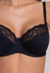 Biustonosz AVA czarny, miękki - AV 2111 Soft Black